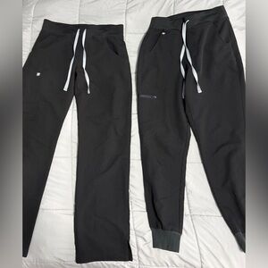Figs XS Black Jogger Scrub Pants